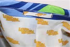 John Daly Signed Personal Hand-tailored LoudMouth Blue, Lt Blue, & Lt Green Swirls Themed Sport Coat JSA ALOA