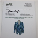 John Daly Signed Personal Hand-tailored LoudMouth Blue, Lt Blue, & Lt Green Swirls Themed Sport Coat JSA ALOA