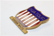 Circa 1950's-60's PGA Tour Vintage Press Shield Badge - Gordon White