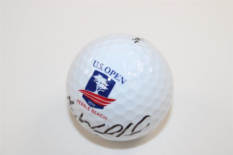 Gary Woodland Signed 2019 US Open at Pebble Beach Logo Golf Ball JSA #QQ24578