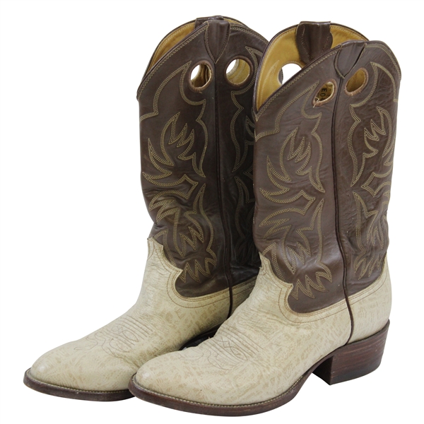 Chi-Chi Rodriguez's Personal Justin Style Leather Cowboy Boots