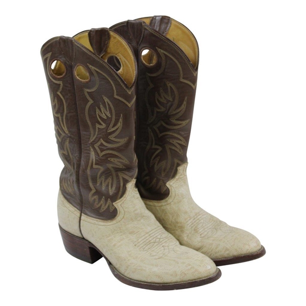 Chi-Chi Rodriguez's Personal Justin Style Leather Cowboy Boots