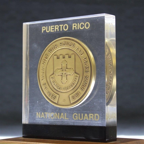 Chi-Chi Rodriguez's Personal Puerto Rico National Guard Award