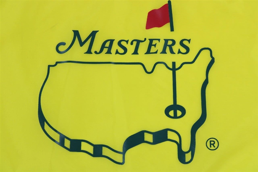 2019 Masters Tournament-Used 15th Hole Flag - Tiger Claims 5th Masters Win!