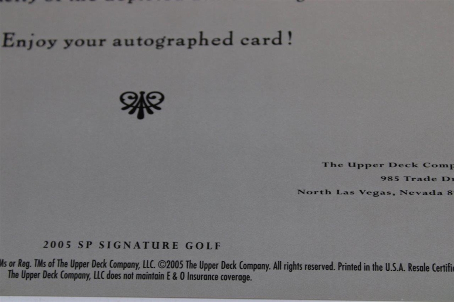 Chris Dimarco Signed Upperdeck Signature Shots Large Card