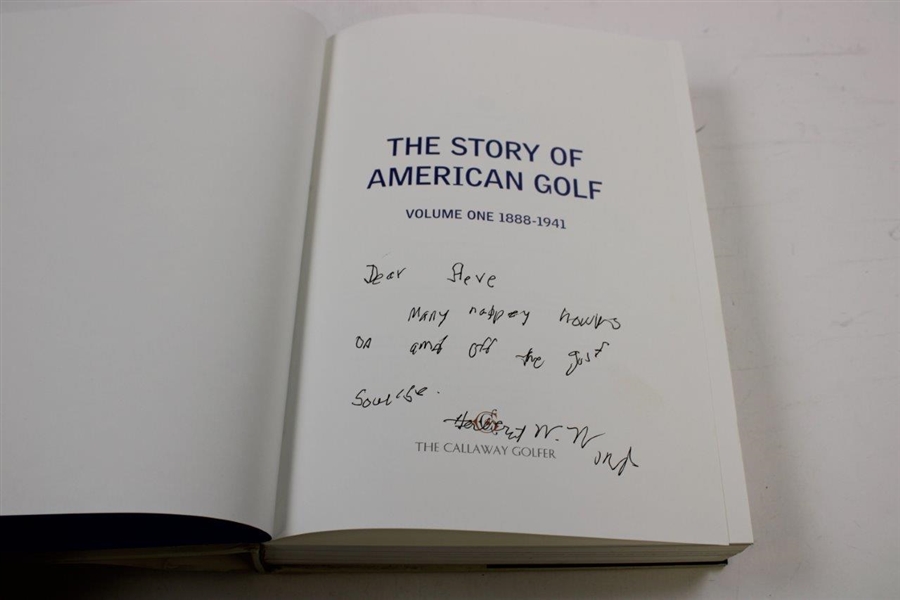 The Story of American Golf' Vol 1 Fully Illustrated Book Signed by Author Herbert Warren Wind