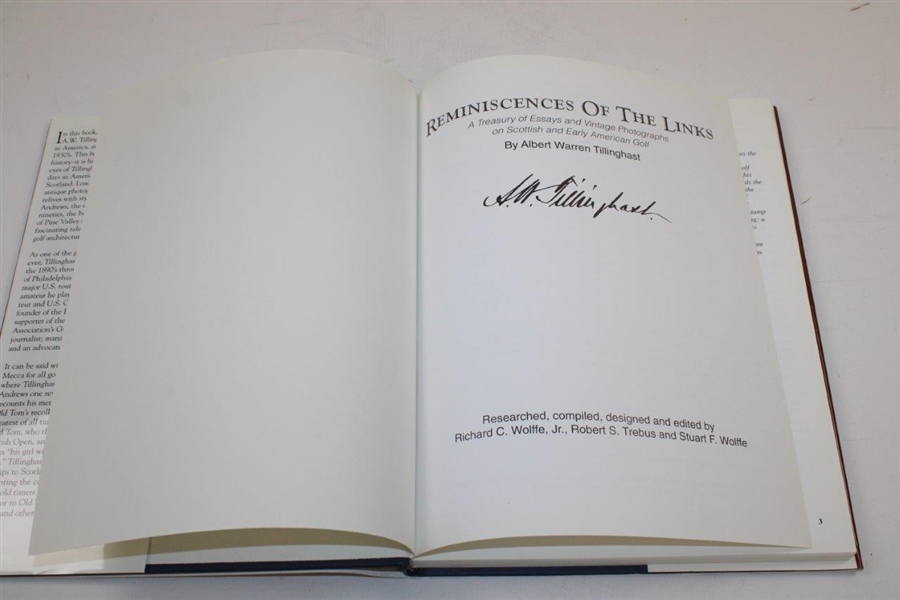 Reminiscences of The Links' A Treasury Of Essays & Photographs Book by A.W. Tillinghast
