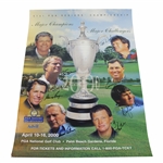 Gary Players Big 3/Watson/Trevino/Kite & More Signed 2000 PGA Seniors Champ. Poster JSA  ALOA