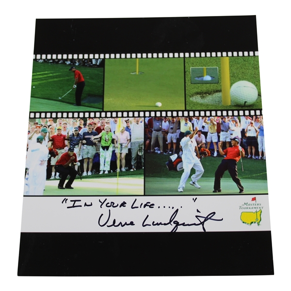 Verne Lundquist Signed Tiger Chip in at The Masters with 'Have You Ever JSA ALOA