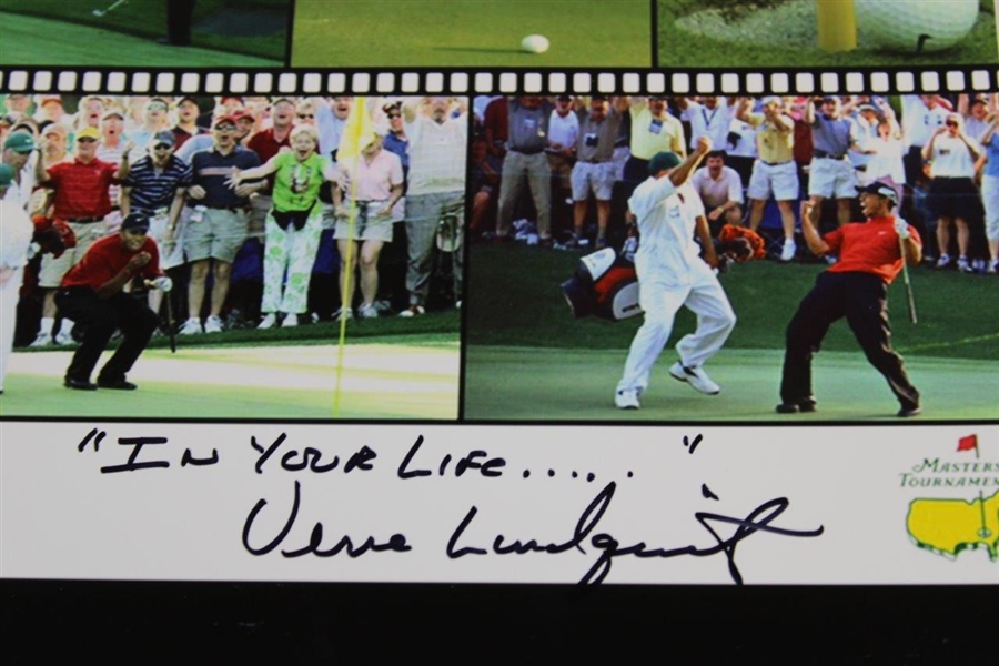 Verne Lundquist Signed Tiger Chip in at The Masters with 'Have You Ever JSA ALOA