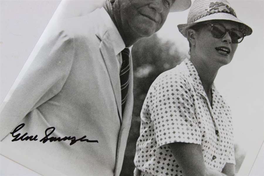 Gene Sarazen Signed Black & White Photo w/Princess Grace of Monaco JSA ALOA