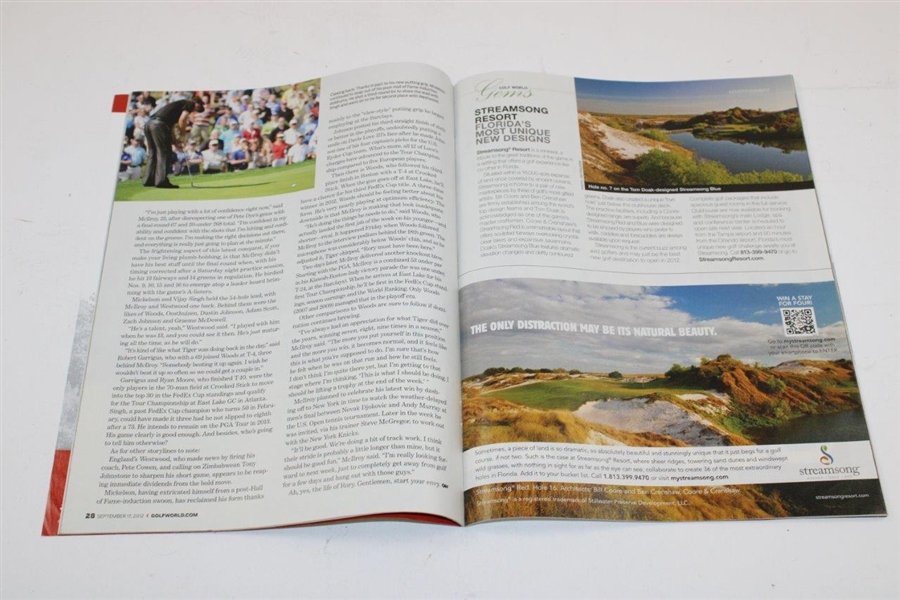 Rory McIlroy Signed 2012 Golf World Magazine JSA ALOA