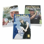 Annika Sorenstam Signed Three (3) LPGA Media Guides (1998-99, 2002) JSA ALOA