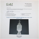 Champion Chi-Chi Rodriguez's Personal 1986 Digital Senior Classic Crystal Winner's Trophy