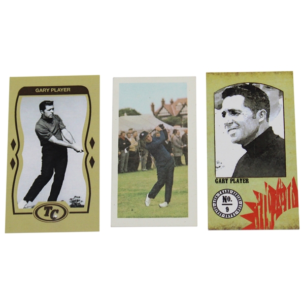 Three (3) Gary Player Golf Cards - Barratt & Co., Tobacco Classics & New Athletic Series