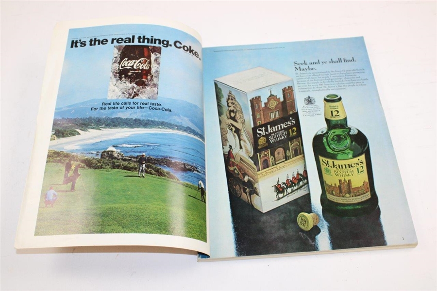 1971 Ryder Cup at Old Warson CC Official Program with Replica Badge