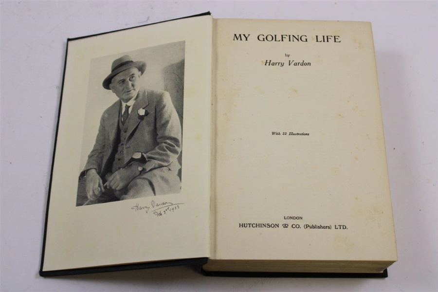 1933 'My Golfing Life' Book by Harry Vardon