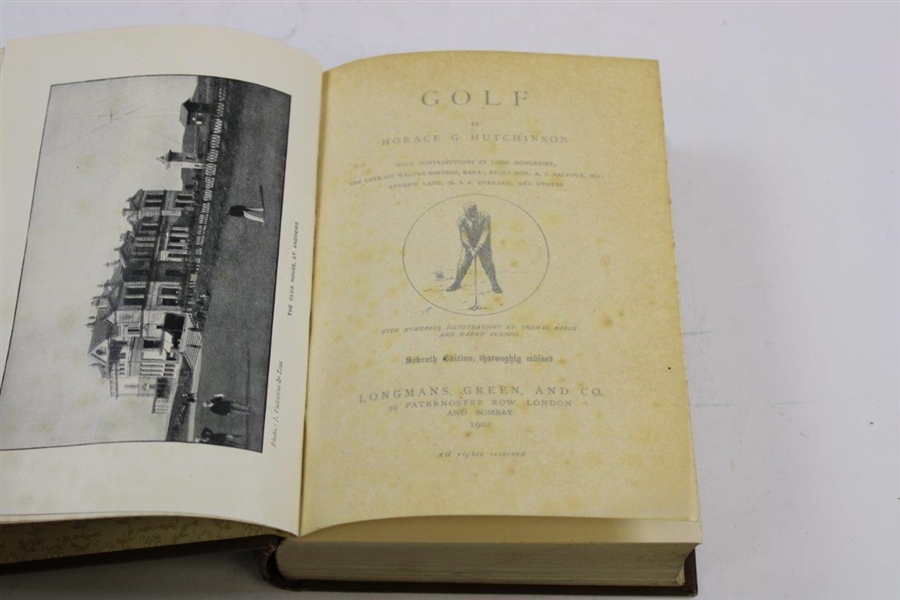 1902 'Golf The Badminton Library' by Horace G. Hutchinson
