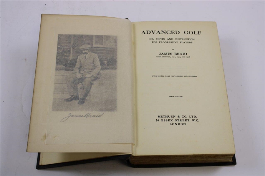 1911 'Advanced Golf' 6th Edition Book by James Braid