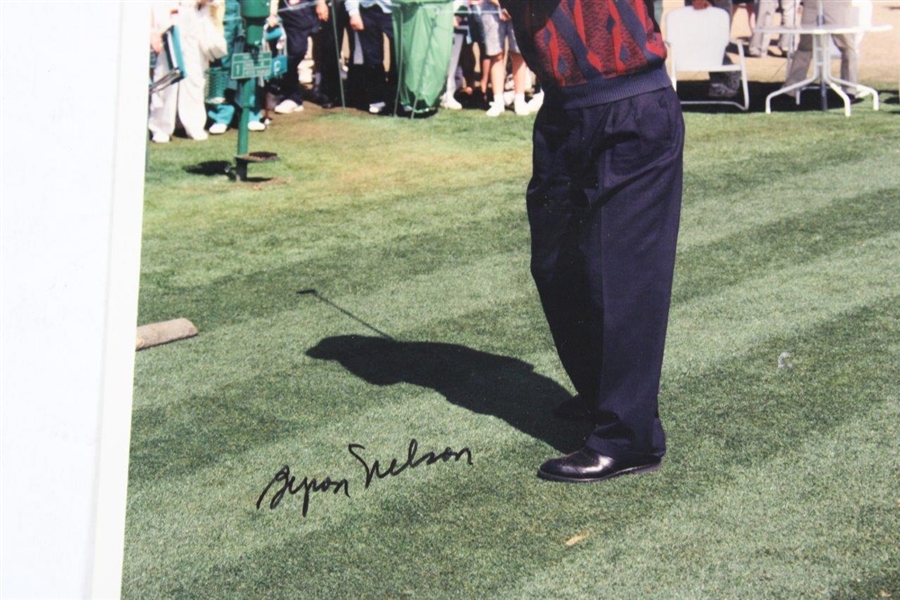 Byron Nelson Signed 8x10 at Augusta National Photo JSA ALOA