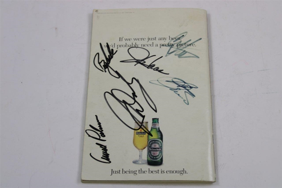 Arnold Palmer & Others Signed 1993 Fred Meyer Official Pairing Guide JSA ALOA