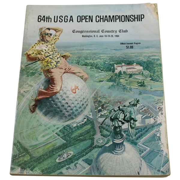 1964 US Open at Congressional Country Club Official Program