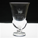 1997 Masters Low Score Crystal Trophy Vase from Opening Round Won by John Huston 