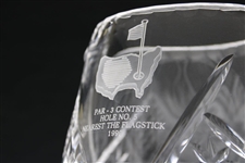 1990 Masters Par-3 Contest Hole #5 Nearest The Flagstick Crystal Pitcher Won by John Huston