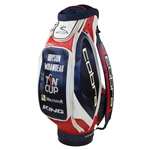 Bryson DeChambeau Signed Personal Used Rookie Cobra Red/White/Blue Full Sized Golf Bag JSA ALOA
