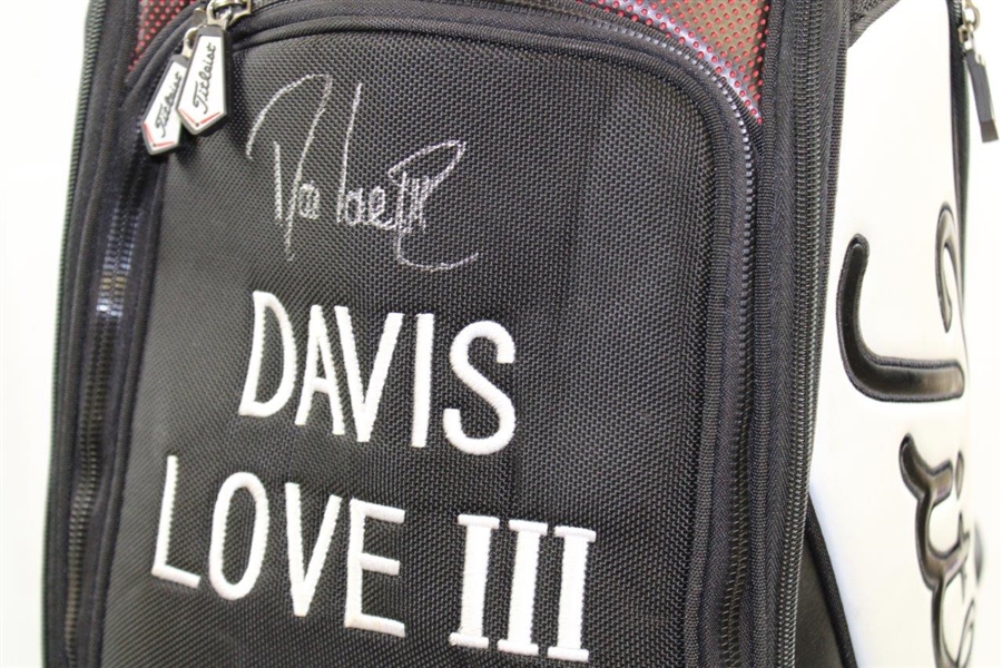 Davis Love III Signed Titleist Sea Island Full Size Golf Bag JSA ALOA