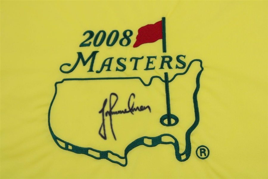 Trevor Immelman Signed 2008 Masters Embroidered Flag PSA/DNA #G85788