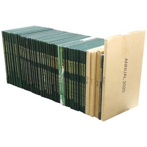 Complete Run of Masters Tournament Annuals 1978-2020 Including First 41 Years Book (1934-77) 
