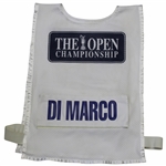 Chris DiMarcos Match Used 2005 The OPEN at St. Andrews White Caddy Bib
