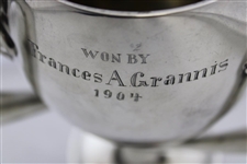 1903 Waterbury Golf Assoc. Perpetual Woman's Championship Sterling Trophy Won by Grannis 
