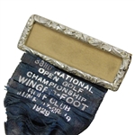 1929 US Open at Winged Foot Badge with Ribbon - Bobby Jones Winner!