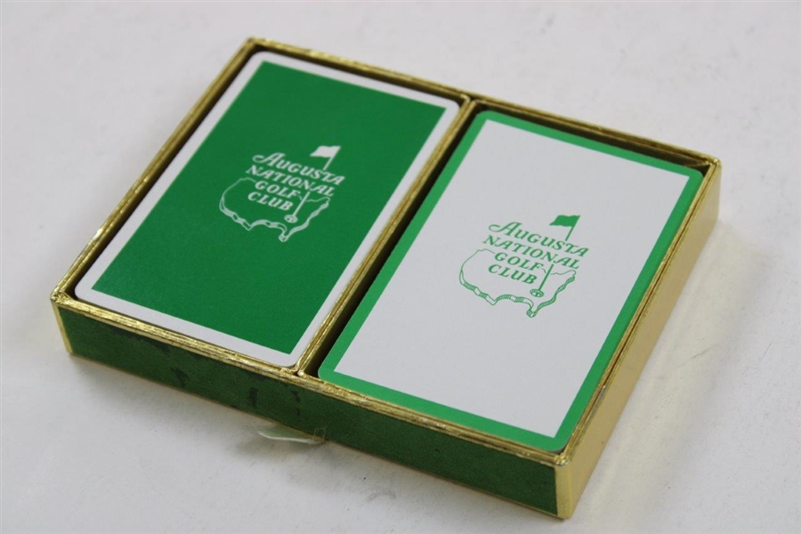 Circa 1960's Augusta National Golf Club Playing Cards Set In Box 