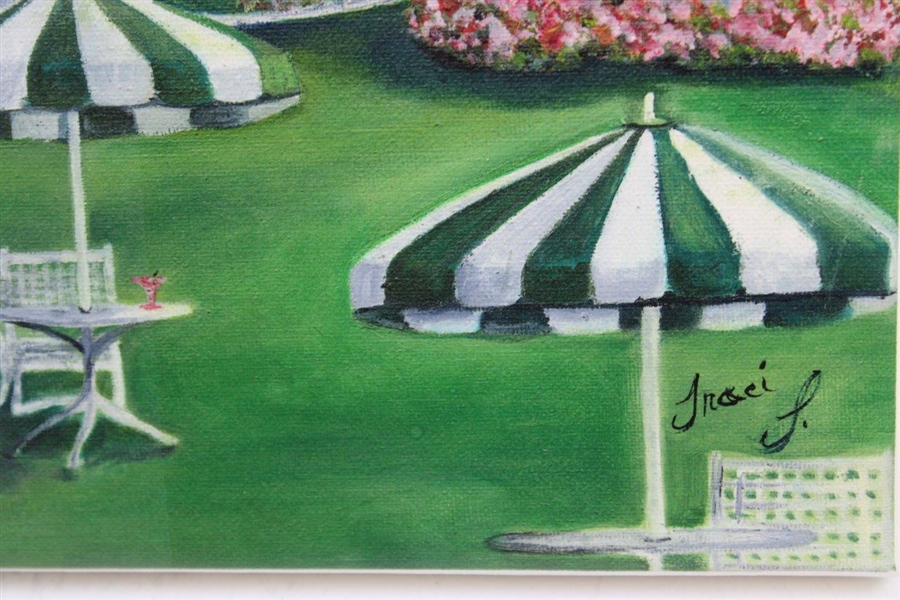 Augusta National Golf Club Patio Painting On Canvas Ltd. Ed. #5/10