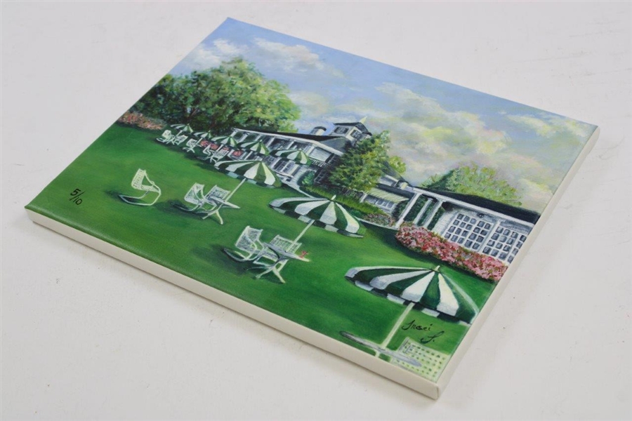 Augusta National Golf Club Patio Painting On Canvas Ltd. Ed. #5/10