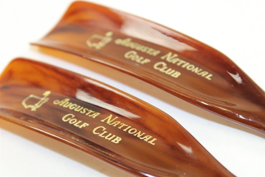 Two (2) Augusta National Golf Club Shoe Horns