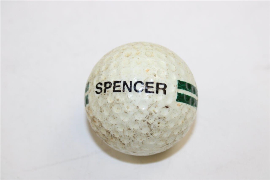 Augusta National Golf Club Vintage Range Ball Featuring Pro's Kletcke and Spencer Names- Used 