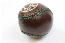 Masters Limited Edition Berckman's Links & Kings Leather Baseball in Drawstring Pouch
