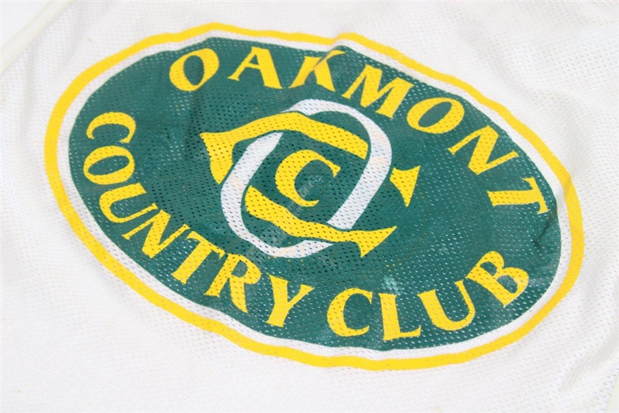 Classic White & Green Oakmont Country Club Caddy Bib