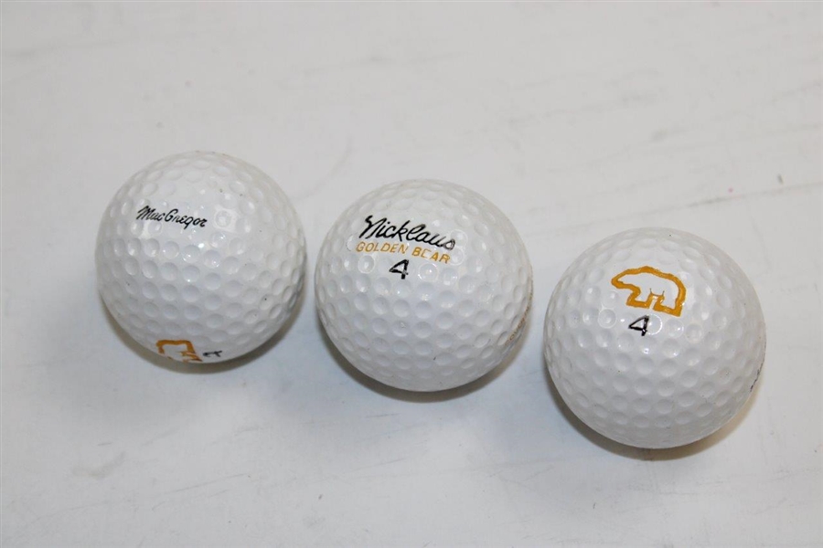 Classic Jack Nicklaus Dozen MacGregor 'Golden Bear' Logo Golf Balls with Four Sleeves