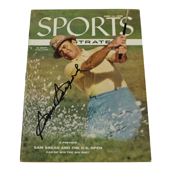 Sam Snead Signed 1956 Sports Illustrated Magazine - June 11th JSA #VV26999