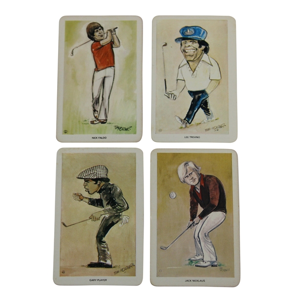  Nicklaus, Player, Faldo & Trevino 1979 Venorlandus 'Our Heroes' World of Sport Flik Golf Cards