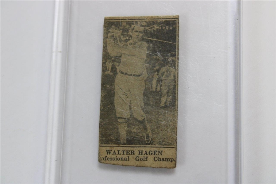 1925-31 W590 Walter Hagen 'Professional Golf Champion' Hand Cut Golf Card
