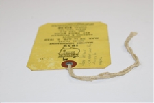 1959 Masters Tournament SERIES Badge #8001 with Original String - Art Wall Winner