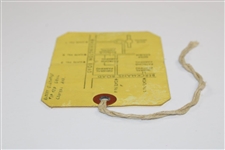 1959 Masters Tournament SERIES Badge #8001 with Original String - Art Wall Winner