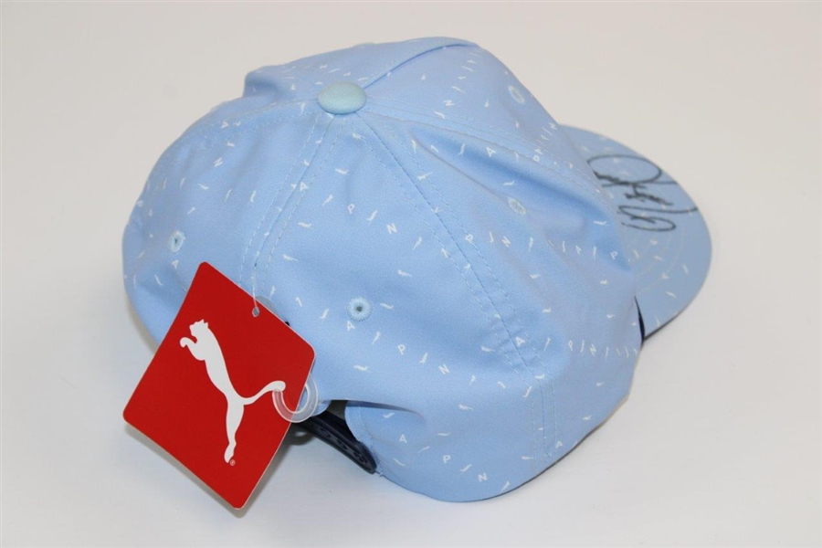 Rickie Fowler Signed Lt Blue PUMA Arnold Palmer Hat - Unused with Tags JSA ALOA