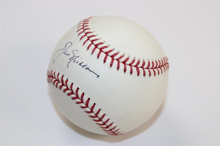 Jack Nicklaus Signed Rawlings Official Major League Baseball JSA ALOA